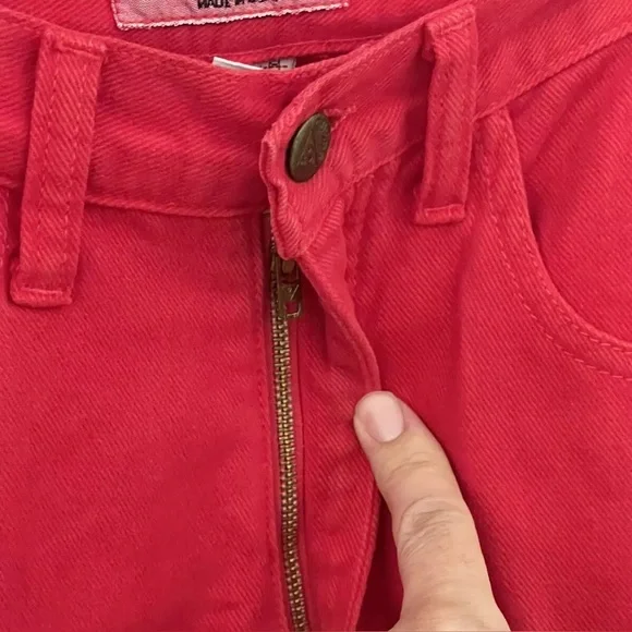 Vintage Guess Georges Marciano Red High Rise Jeans Size 29 (Actual 26.5) - Picture 3 of 9